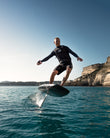 Man carving on Awake VINGA S efoiling in Corsica